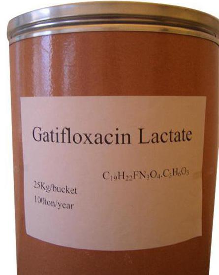 Gatifloxacin usage instructions