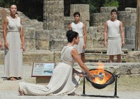 die Erste Olympiade in Griechenland