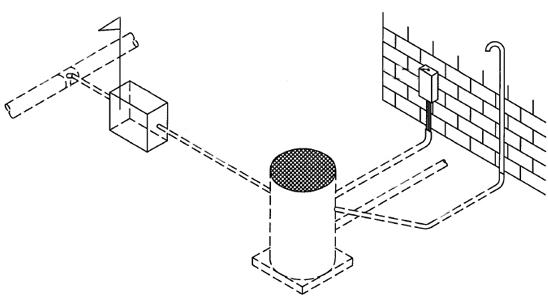 diagram of sewage in a private home