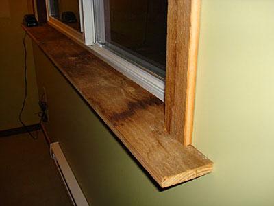 how to install a window sill on the balcony