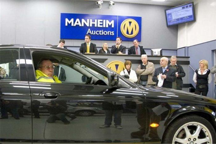 cars at the Manheim car auctions in the USA