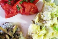 Lezzetli yemek tarifleri her gün için ve sadece salata: «Kırmızı başlıklı kız»