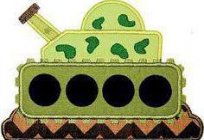 Tank (applique): templates and instructions