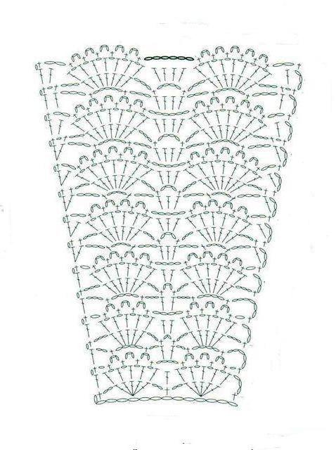 skirt pattern crochet seashells