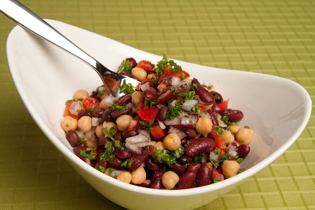 salad with canned beans