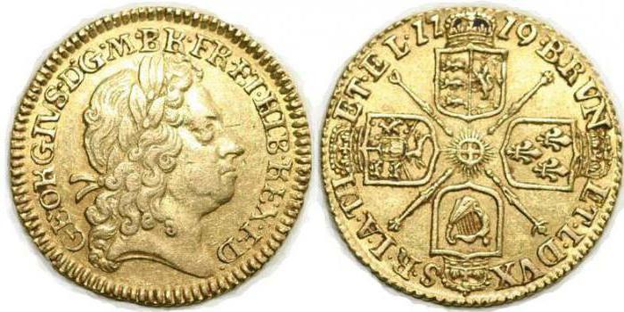 la antigua moneda de oro inglesa
