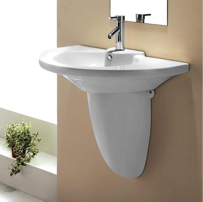 installing a sink with pedestal