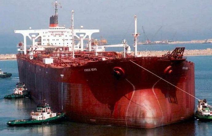 en büyük tanker dünyanın Knock Nevis