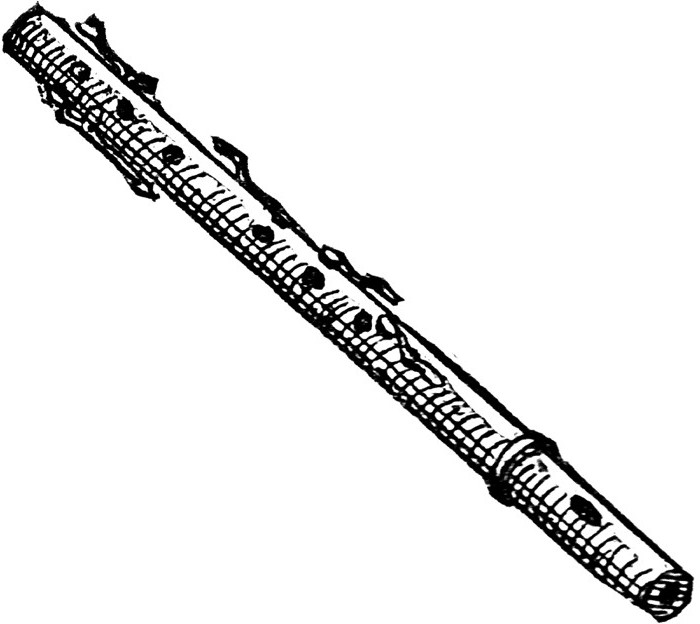 cómo dibujar una flauta por etapas con un lápiz para principiantes