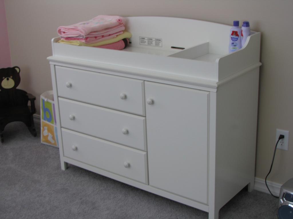 Dresser with changing table