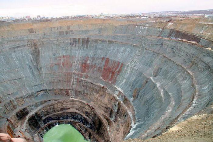quarry near the town of Mirny in Siberia