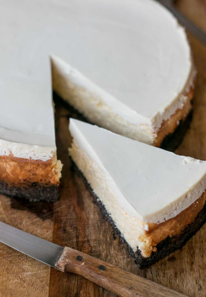 cheesecake recipe at home with a photo