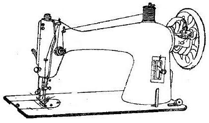 the external structure of sewing machine