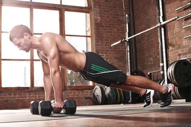 set of exercises at the gym for men beginners