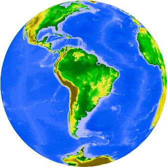 Beschreibung der geographischen Lage in Südamerika