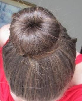 how to do a bun with a roller