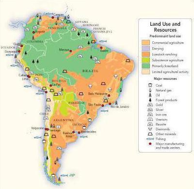 родовища корисних копалин південної америки
