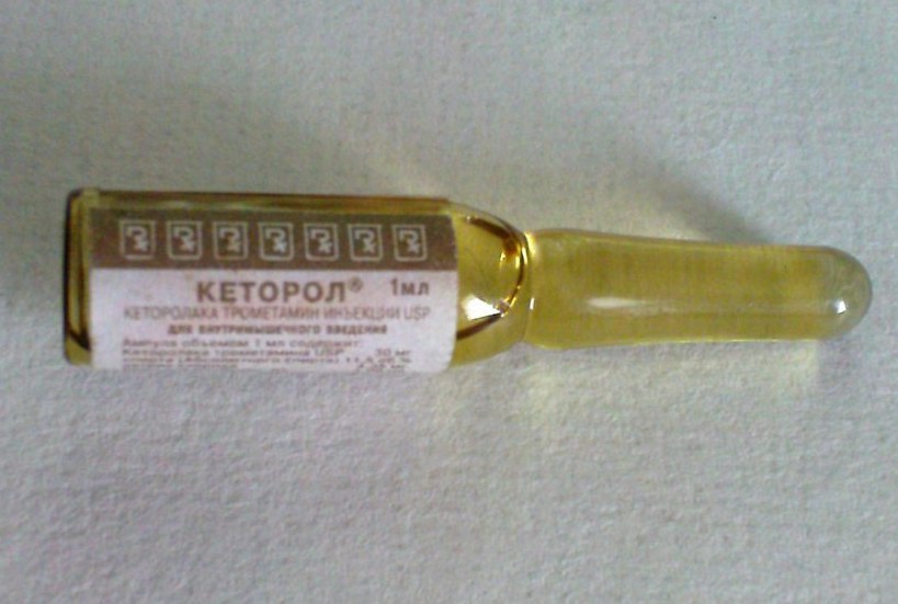 ketorol in ampoules intramuscularly