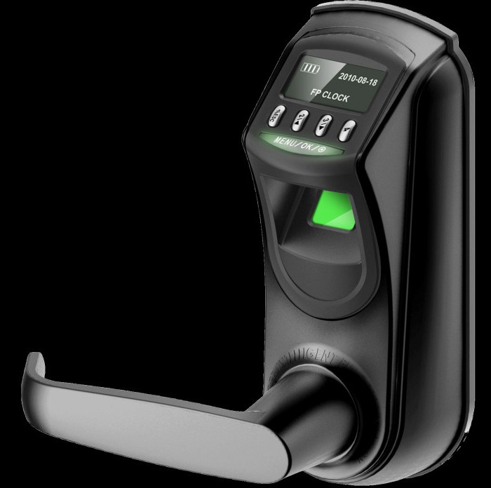 biometric lock on the door