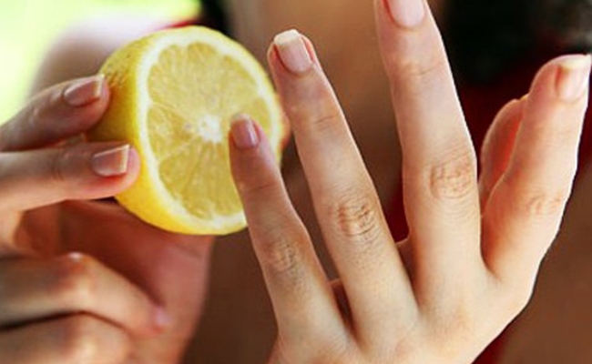 el Limón es útil para las uñas