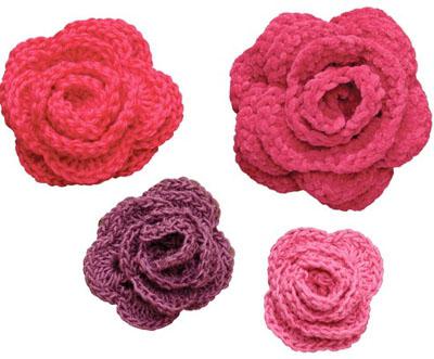 flat rose crochet diagram