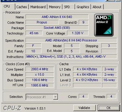amd athlon ii x4 processor 640