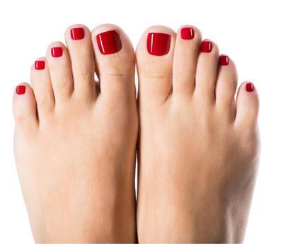 pedicure with shellac