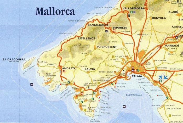 where is the map of Majorca