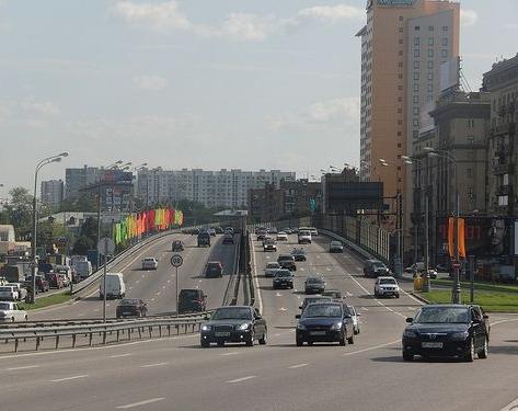 长的环形公路在莫斯科