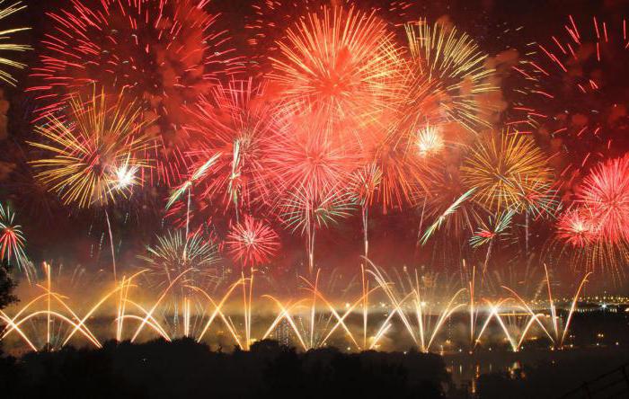 Feuerwerk-Festival in Moskau
