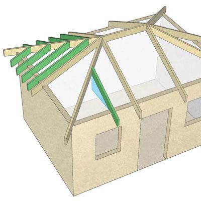 wie machen вальмовую Dach