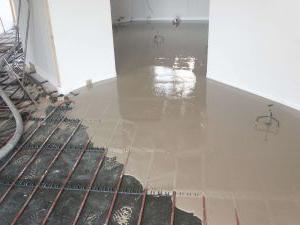 dry screed for water warm floor