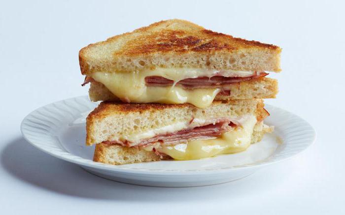 sandwich with ham and cheese recipe with photo