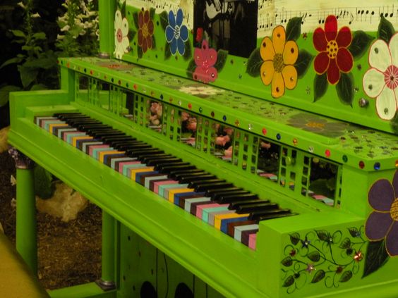 the green piano