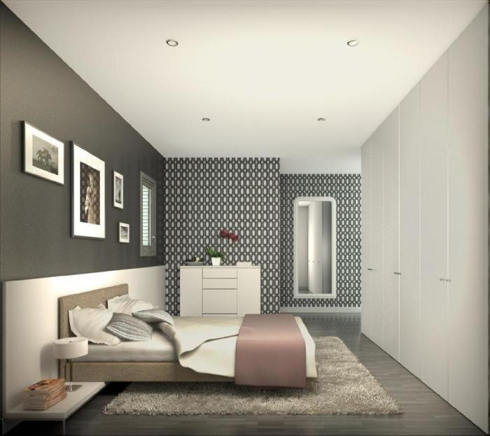 interior design narrow bedroom