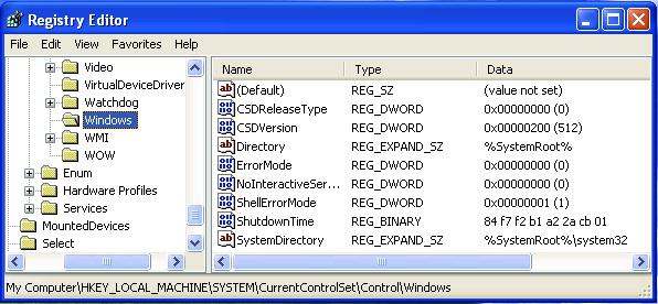 Korrektur von Fehlern der windows-Registry