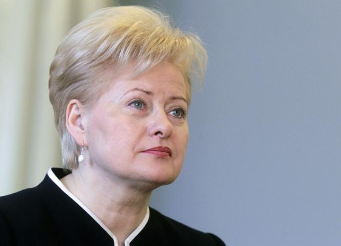 la presidenta de lituania, dalia грибаускайте biografía