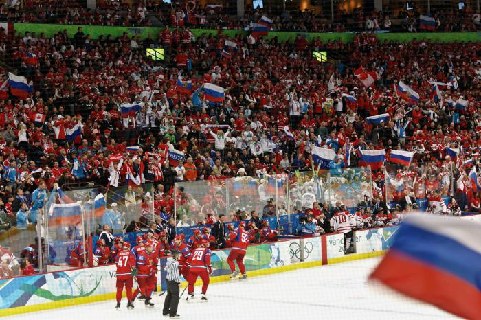 los campeones olímpicos de hockey de rusia
