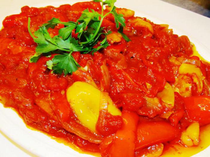 Lecho from tomatoes pepper carrots for winter recipes