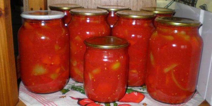 Rezept лечо mit Tomaten Paprika und Karotten