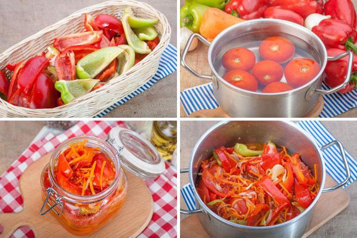  wie zu Kochen лечо aus Paprika Tomaten Karotten