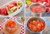 Лечо de pimiento y los tomates y las zanahorias: recetas de cocina