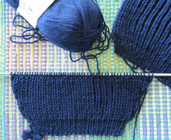 knitting sleeves from the top spokes