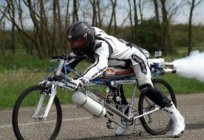Speed record on a Bicycle. Maximum speed
