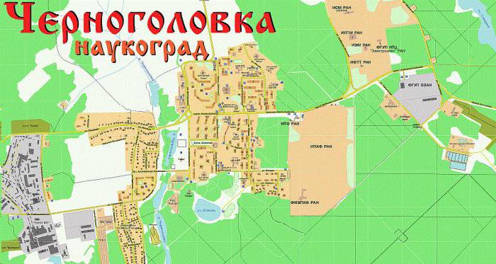 Chernogolovka Moscow region map