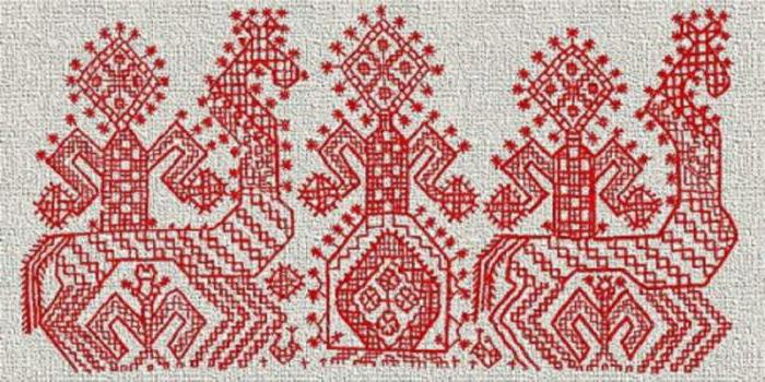 folclóricas padrões e ornamento