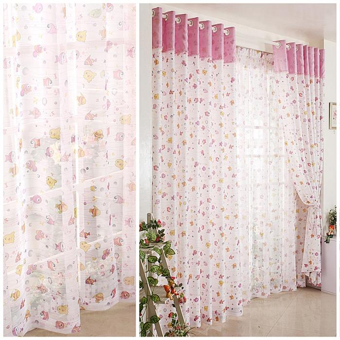 curtains in the nursery for girls