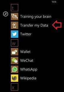 rehber transfer ile android, windows phone