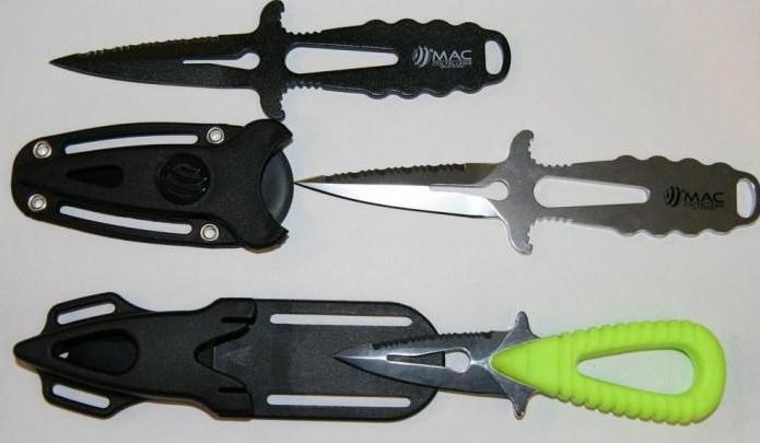 ножі для дайвінгу та підводного полювання