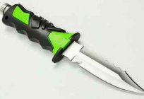 Knife for spearfishing equipment